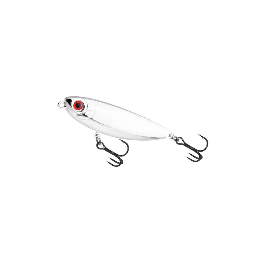 Fishing Lure Pencil Bait Hard Bait 12g 9cm with Treble Hooks Black Nickel Finish Durable Design for Freshwater and Saltwater Fishing