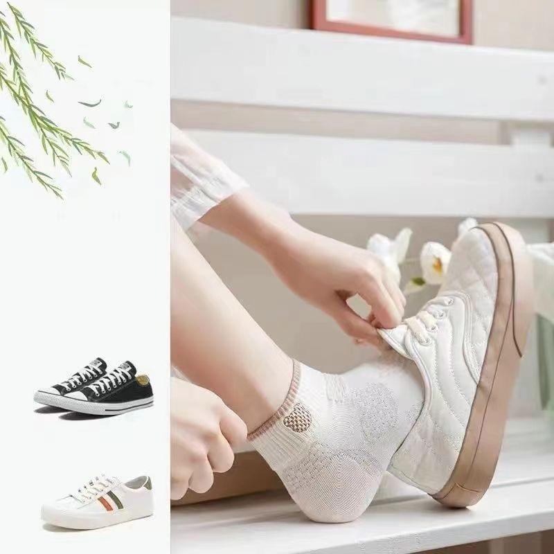 5 Pairs/set Cartoon Casual Breathable Spring Summer Autumn Women Girl Invisible Ankle Low Tube Boat Socks Boat Socks