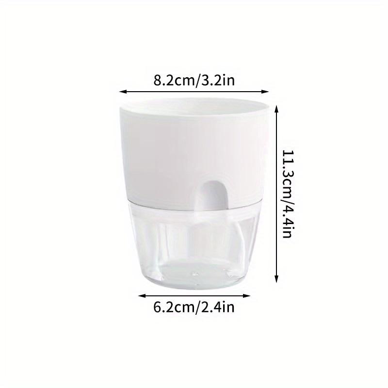 10/5Pcs Self Watering Plastic Flower Pot Double Layer Hydroponics Plants Bonsai Pot Vases Succulent Potted Home Office Decor