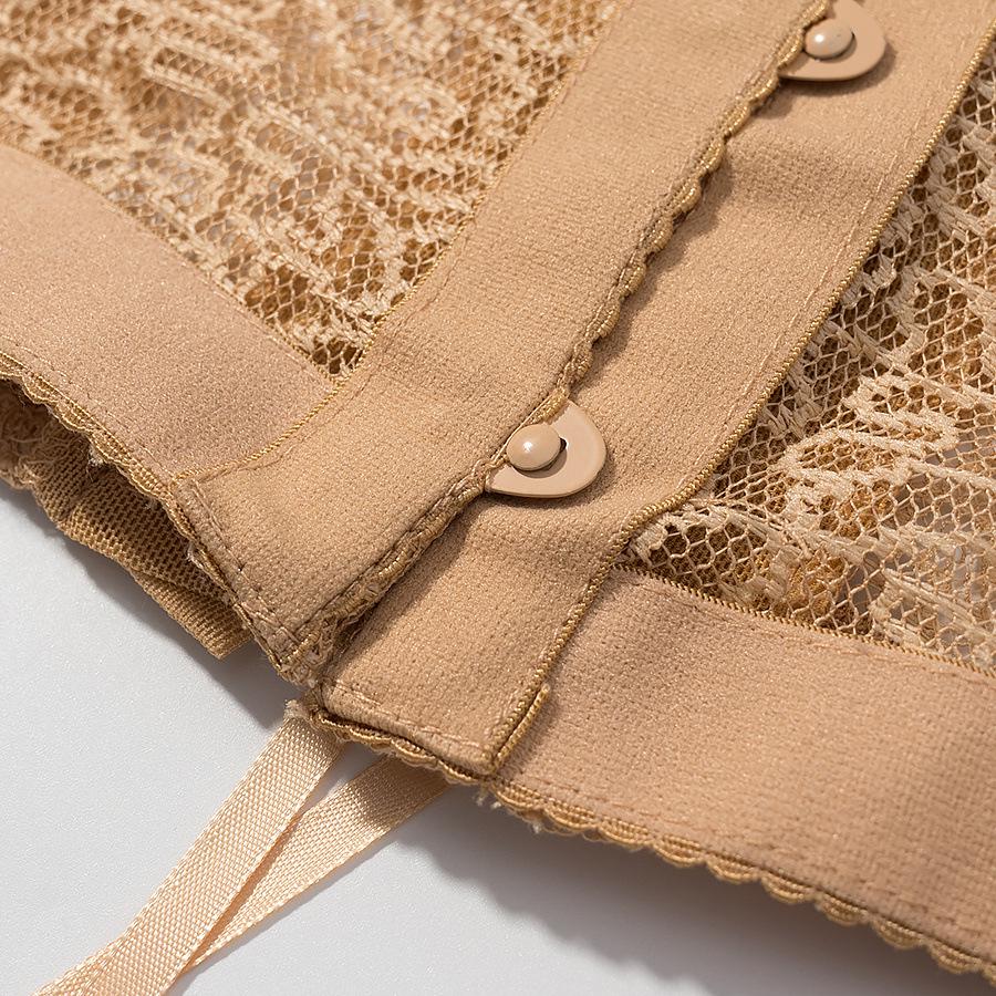 Vintage Französisches Spitzen Durchsichtiges Bandeau Korsett Top
