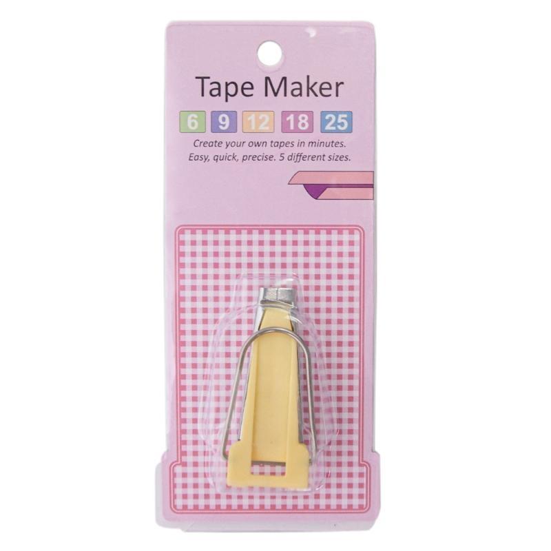Bias Tape Maker 5 Size 6/9/12/18/25mm Quilting Tool for Sewing Enthusiasts