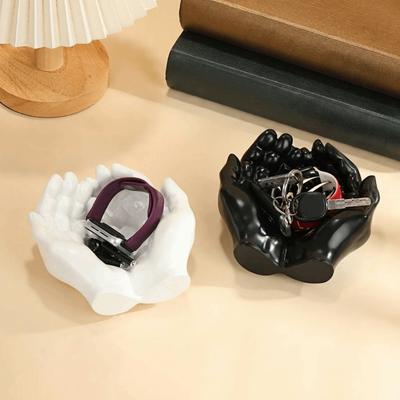 Decorative Hand Shaped Key Tray Creative Key Storage Tray Fashion Desktop Organization  Home Decor