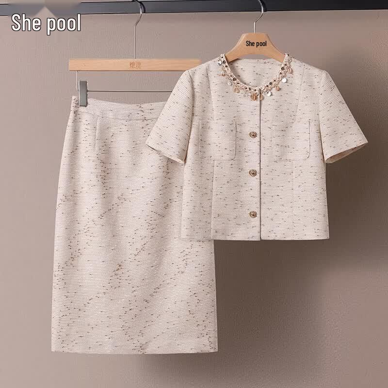 

Women s Chic Two-Piece Skirt Set L