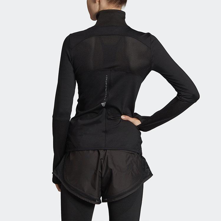 Adidas X Stella McCartney Essentials Zip Collar Sports Quick-Dry Jacket Women Jackets Black EA2219