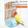 Transparent Automatic Bird Feeder Large Capacity Parrot Cage Feeder Bird Feeder Dispenser  Pet Cage