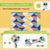 Macaron Rainbow Morandi Magic Ruler Children's Educational Toy Rubik's Cube Can Be Spliced