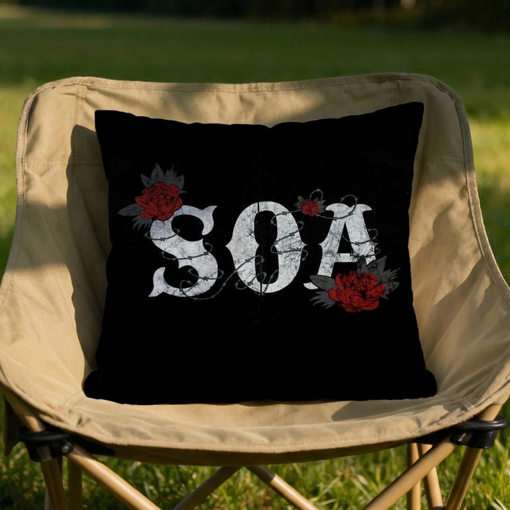 SSons of AAnarchy Cushion Cover Soft Reversible Durable Pillow Cover MultiScene Use for Home Car Daily Comfort