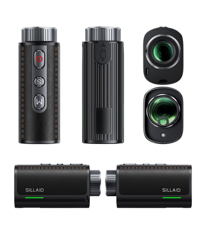 SILLAID Golf Laser Rangefinder VE1/VE2: Ultra-compact, fastest 0.02s measurement, 3-point distance measurement, 7x magnification, high-transparency le