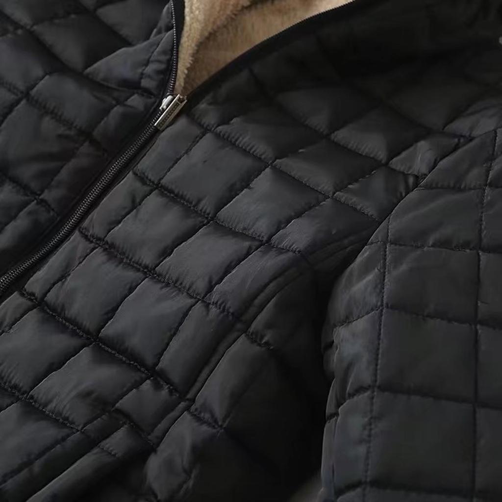 Womens Long-Sleeve Zipper Front Hoode Warm Casual Raglan  Jacket With Pockets Coat Outwear