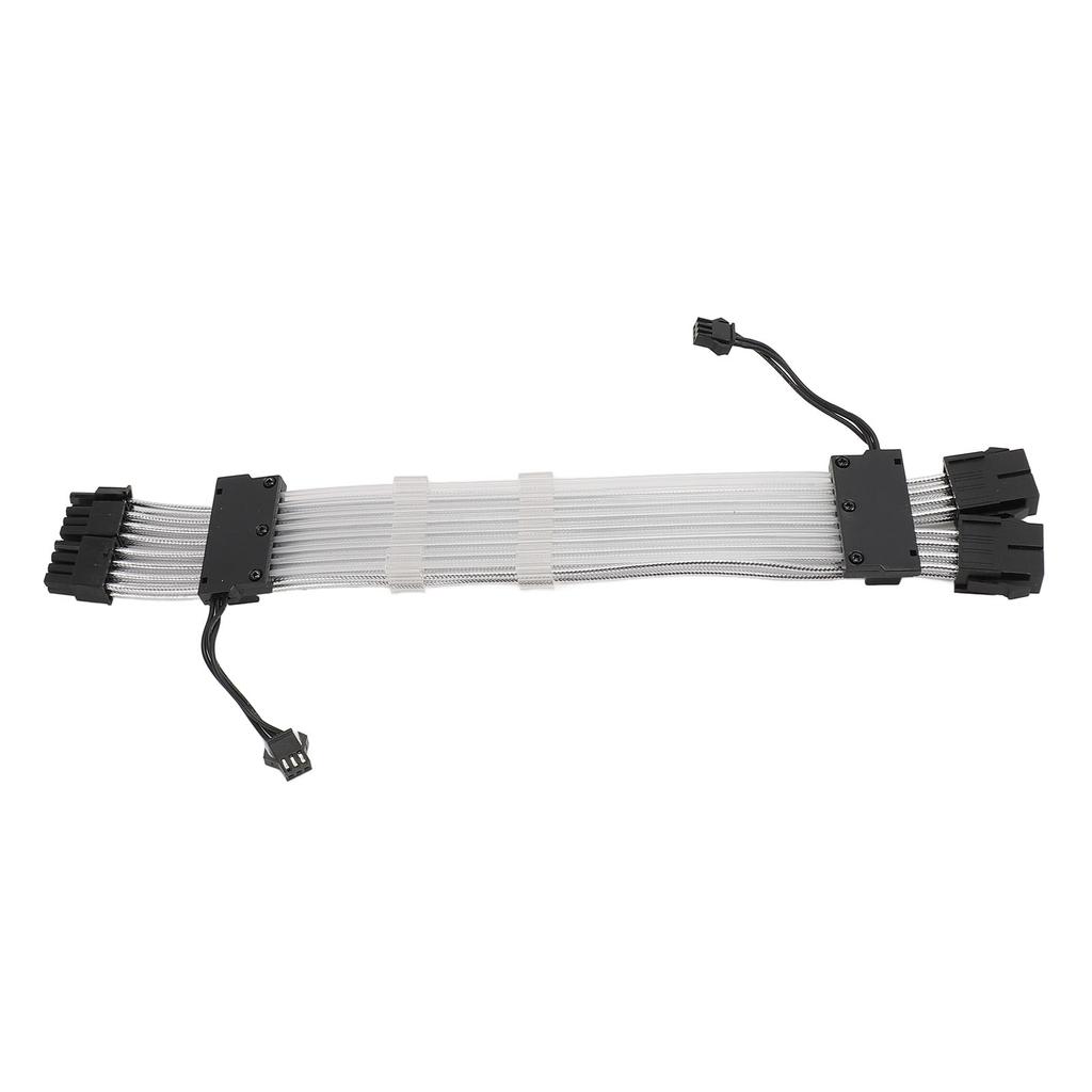 RGB PSU Cables ARGB GPU Power Supply Cable 2x8 Pin Extension Cable Kit 5V 3Pin Synchronized for PC Chassis