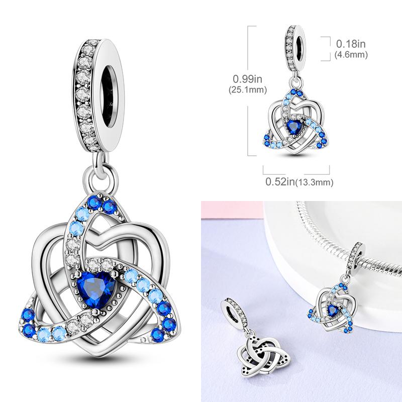 925 Silver Charms Beads Devil's Eye Fatima's Hand Cross Beads Fit Original Bracelet Women DIY Jewelry Gifts