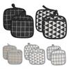 Kitchen Potholders Pad And Stove Oven Gloves Heat Resistant Thermal Anti-heat Take  Pot Cooking Baking Gloves Insulation Pad