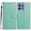 For Motorola Edge 50 Pro 5G Leather Phone Case Wallet Stand Cover with Handy Strap