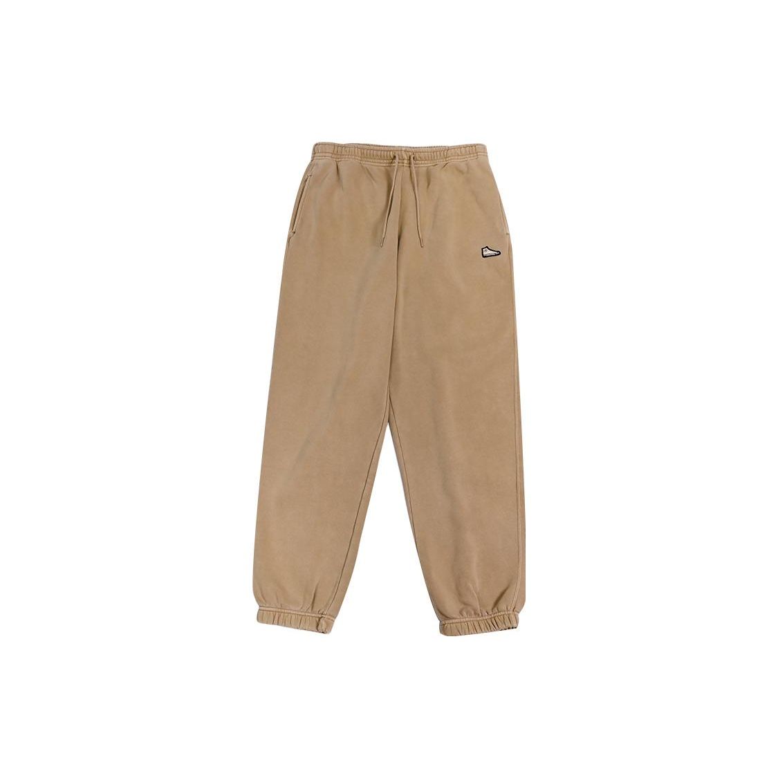 

Converse Однотонные спортивные штаны с логотипом и шнурком на флисовой подкладке Низ унисекс Коричневый 10024499-A06