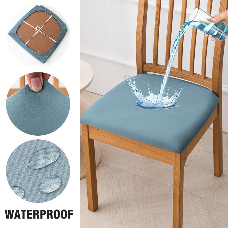 Waterproof Seat Covers For Dining Room Elastic Chairs Covers Dining Chair Cover Washable Seat Case For Kitchen,El,Restaurant