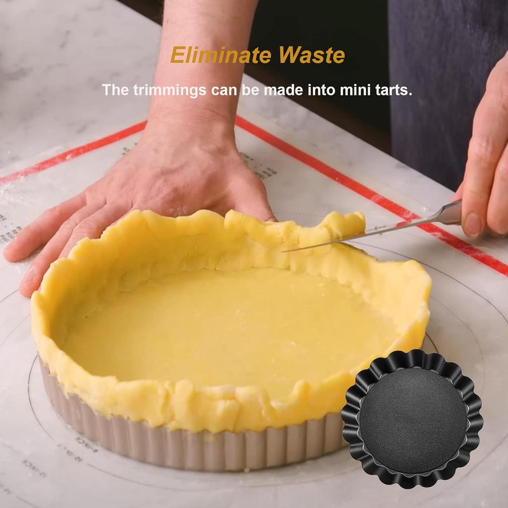Moule à Tarte En Silicone Antiadhésif - 26 Cm, Idéal Pour Brownies, Quiches Et Gâteaux