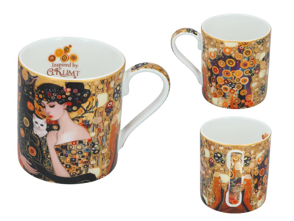 Kubek Ceramiczny Gustav Klimt Kobieta Z Kotem Malarstwo Prezent Dla Niej