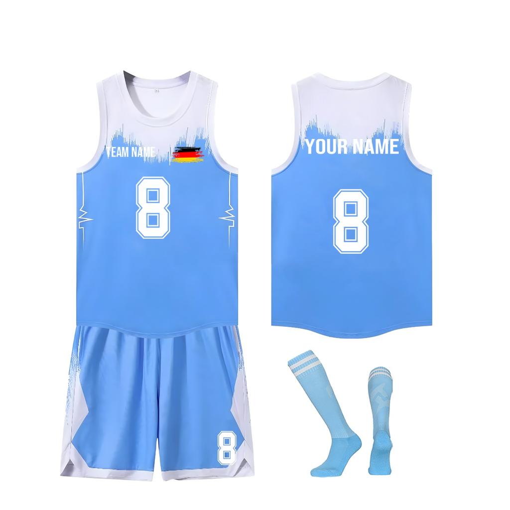 DIY Custom Adult And Children Three-piece Basketball Uniforms
