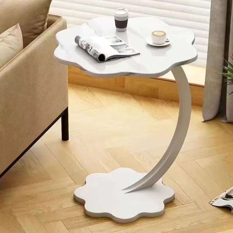 Moderner Nachttisch, Nachttisch, Wohnzimmer Sofa, Beistelltisch, Kleiner Tisch, Couchtisch, Schlafzimmer Einfaches Regal, Steinplatte