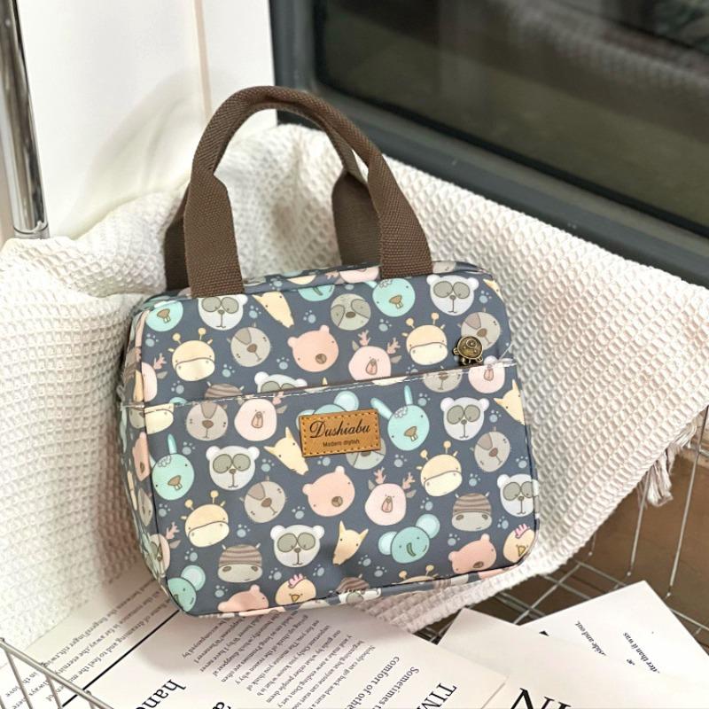 New waterproof, oil-proof and thermal insulation portable lunch box bag, commuter lunch bag, bento bag, mommy bag, student bowl bag.