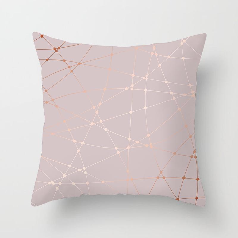 New Rose Gold Pink Peach Skin Pillow Cover Home Sofa Pillow Cushion Cover