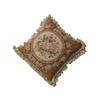 Handmade Wool Throw Pillow Cover Spanish Style Floral Decorative Cushion Case 16x16 Inch