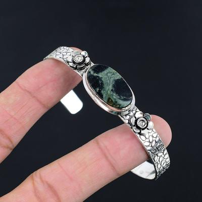 Schwestern Tag Angebot Sterling Silber Kambaba Jaspis Edelstein Tochter Armreif Schmuck