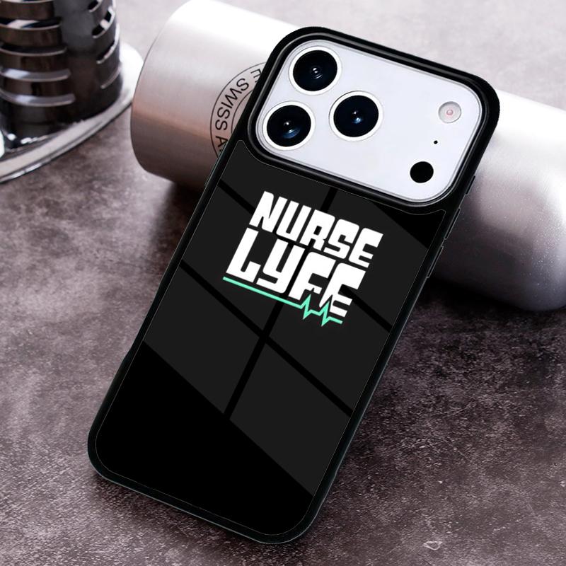 Nurse Heartbeat Design Phone Case for iPhone 17 16 15 Pro Max Air 14 13 12 11 Plus Shockproof Capa Cover