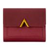 European & American Retro Women's V-Shaped Trifold Wallet with Card Holder, ID Window, Coin Purse, and Money Clip.
