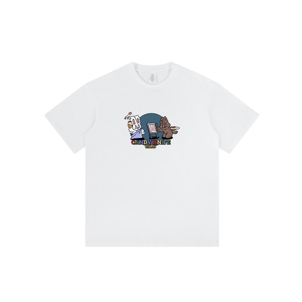 Statue of Liberty Rabbit Self-Portrait Cotton T-Shirt - Unisex Short-Sleeve Summer Top