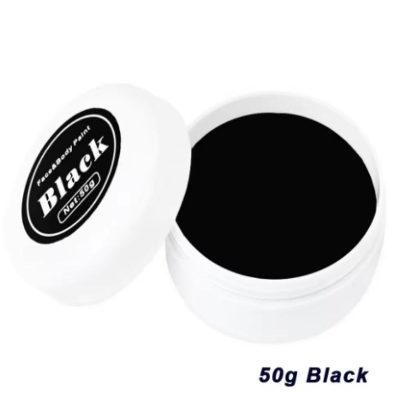Halloween & Christmas Makeup Set: Face & Body Paints in White, Black, Red for Cosplay & Party