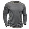 Men's Retro Long Sleeve T-Shirt Casual Soft Basic Tee for Daily Streetwear Outdoor Breathable Spring Autumn Tops