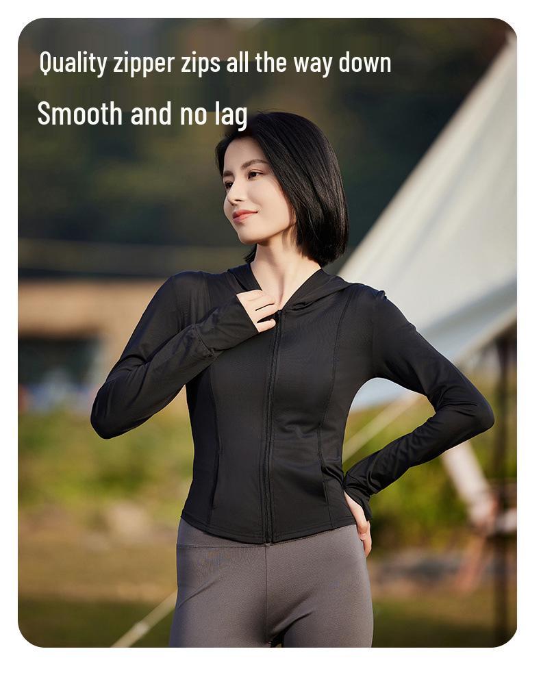 

2025 Women s Summer UV Protection Ice Silk Breathable Cardigan Jacket Small чорний