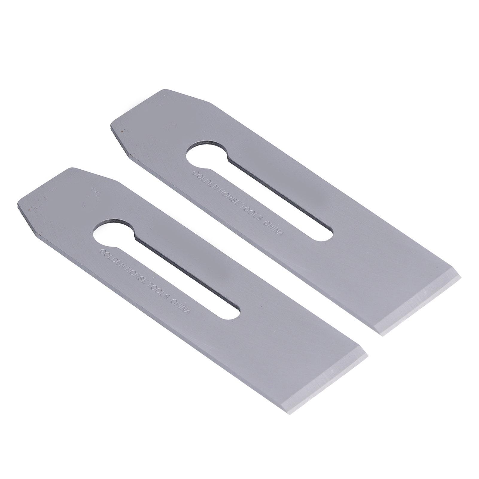

2 шт. лезвия рубанка стальные 51 мм портативный сменный нож аксессуары для деревообработки ручная работа