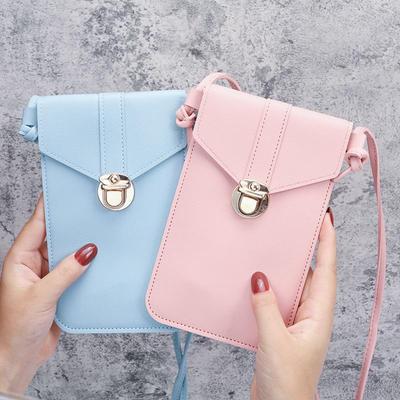 Women's Trendy PU Leather Crossbody Phone Wallet & Retro Coin Purse