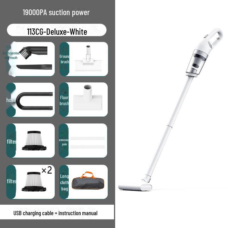 Rechargeable Handheld High-Power Portable Vacuum Cleaner for Cars and Home