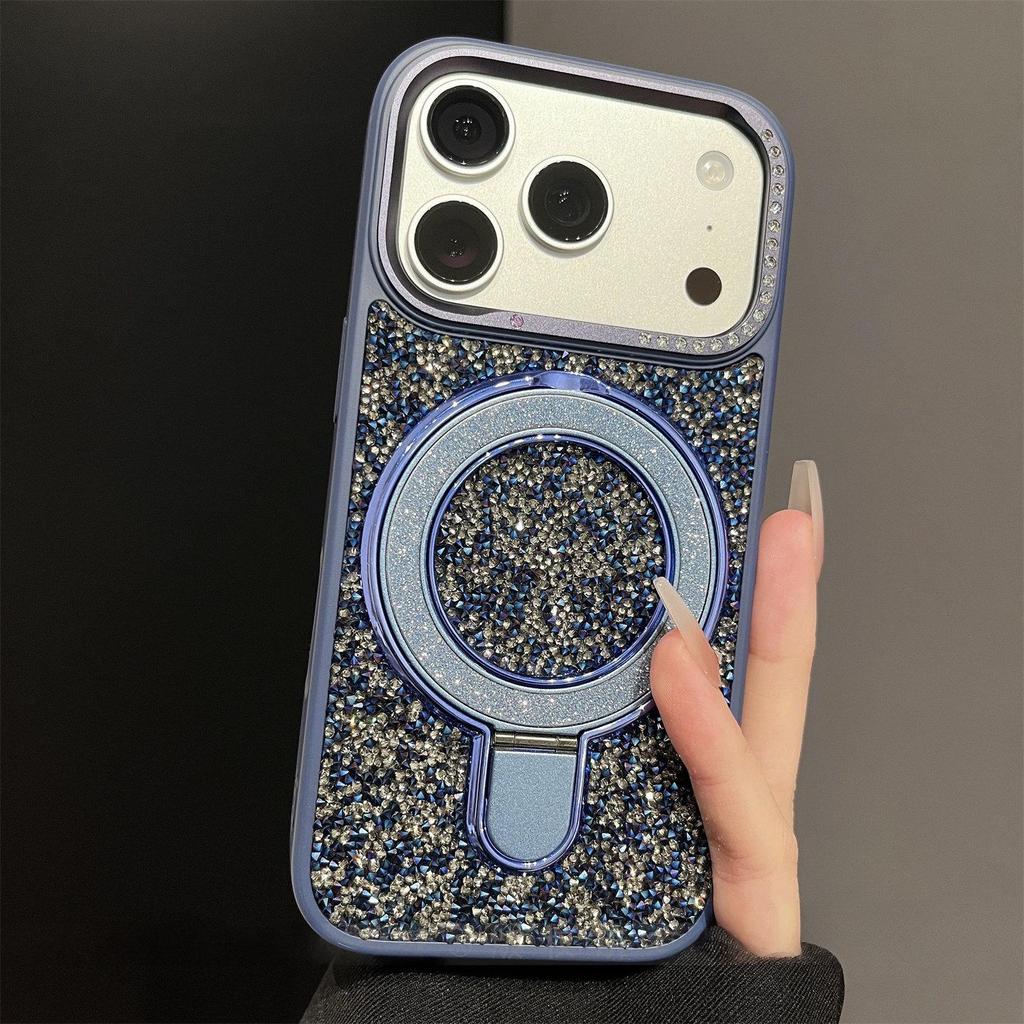 iPhone 17 Pro Max Glitter Case with Magnetic Stand & 16X Drop Protection
