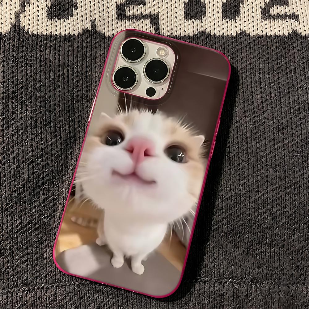 Phone Case For Iphone 13 15 Plus 11 Pro Max 16 17 Air 12 14 Cute Cute Kitten Flexible Shockproof Scratch Resistant Cover
