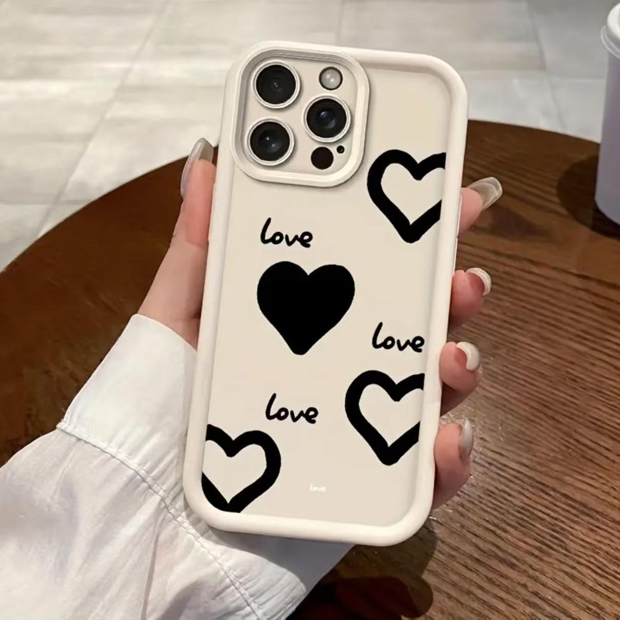 

English Heart Cross-border Phone Case for Apple 16/15/14 Pro/Pro Max and 13/12/11 - New and Popular Design 7