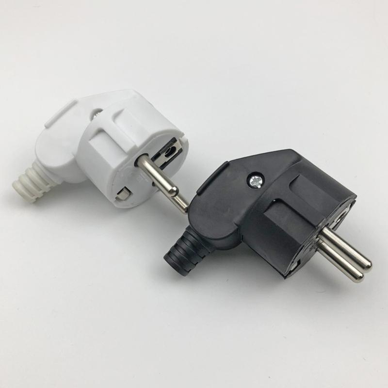 European Styles 16A AC250V Power Plugs With Pull Designs for Germany And Frances Use Sturdy Plastic Shell Materials