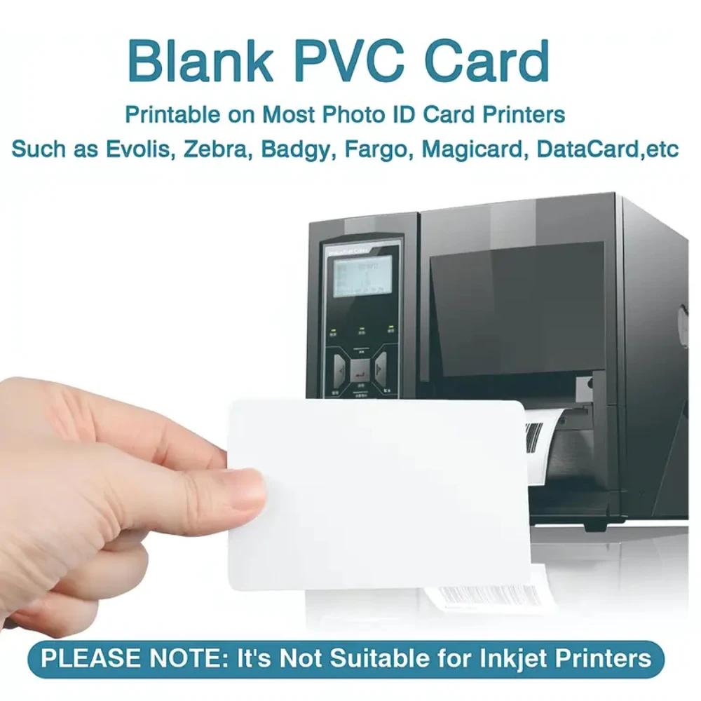 50pcs High Glossy Blank PVC Business Card Design Logo Name Thank You ID Card Waterproof and Double Sided Printing NOT NFC Cards