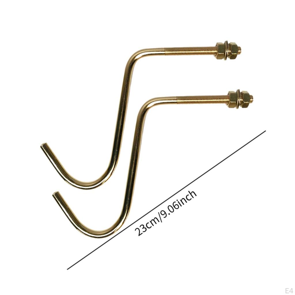 2 Piezas Ganchos para Tacos de Billar Snooker Puente Varilla Mesa de Billar