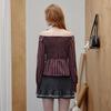 UNIFREE Korean Sweet-Cool Off-Shoulder Slim Fit Shirt with Straps