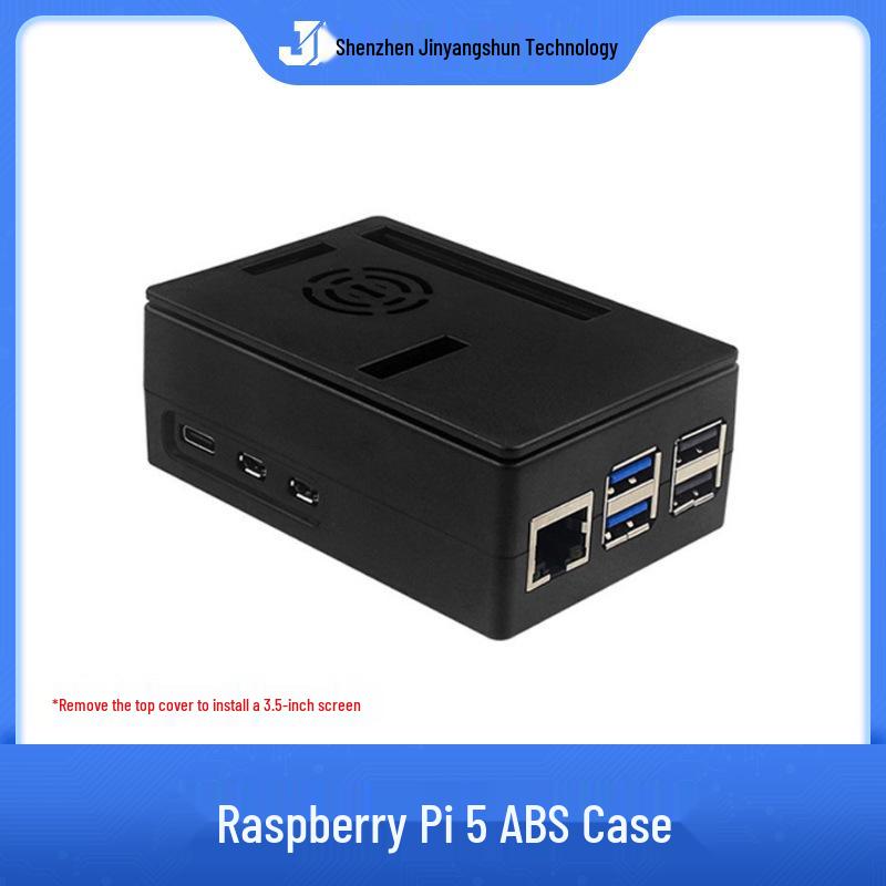 Raspberry Pi 5th Gen ABS Protective Heatsink Case for Pi5 5B with 3.5" Display Compatibility