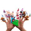 Christmas Plush Finger Puppets Mini Animal Toys Set Kids 7-14 Years Soft Short Fur PP Cotton Stuffed