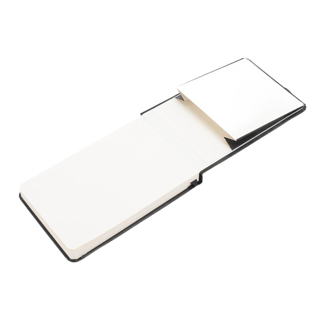 Aquarelljournal 24 Blatt 300 g/m² Dickes Papier PU-Leder Einband Tragbares Taschenskizzenbuch für Reise Outdoor