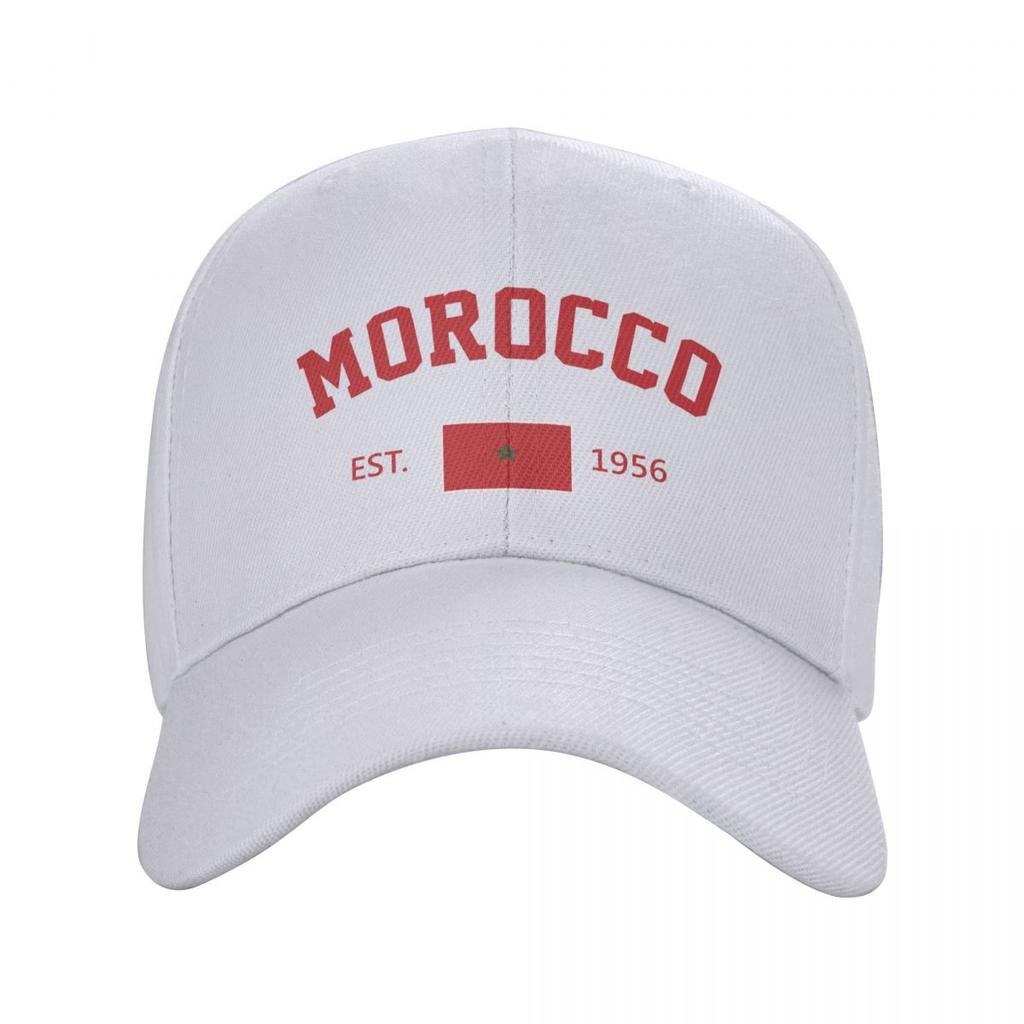 Unisex Baseball Cap Morocco EST Independence Day Wild Sun Shade Peaked Adjustable Outdoor Caps for Unisex Women