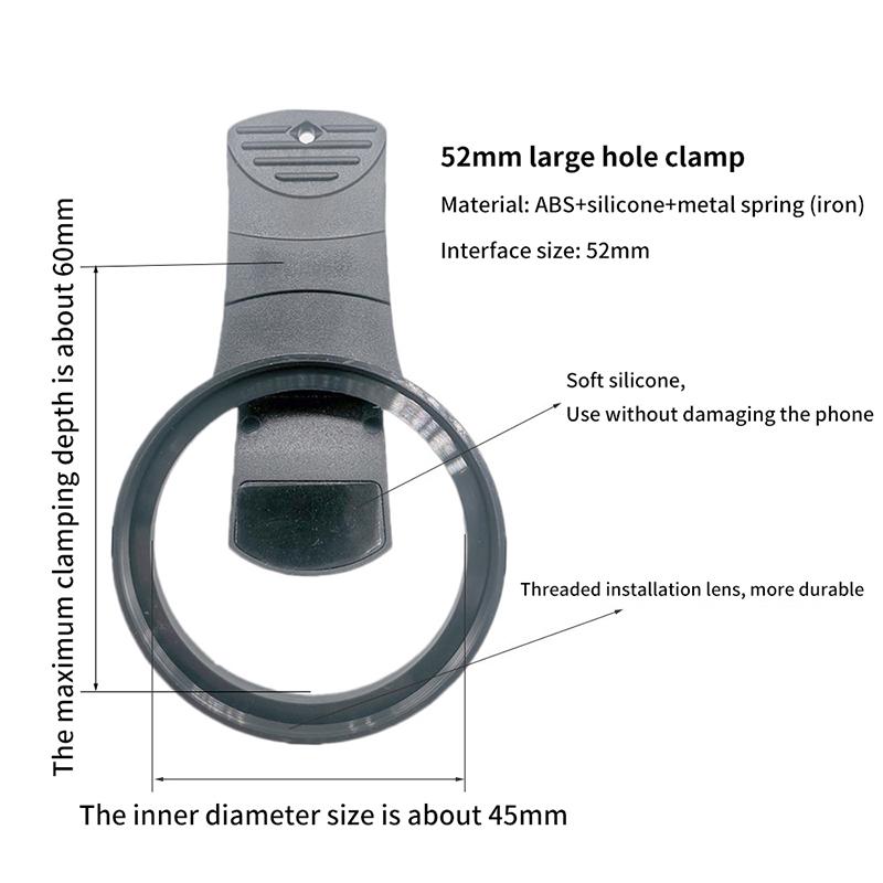 Universal Lens Clip Phone Lens Clip For 37Mm 52Mm Cpl Wide Angle Zoom Fish Eye Macro Filter Lens Clip For Iphone All Smartphones