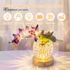 Berührungssteuerung Nachttischlampe Blume Tischlampe, 3 Farben Orchidee Nachtlicht, Wiederaufladbar Kabellos Dimmbar Künstlich Kreativ DIY Florale Leuchte LED mit