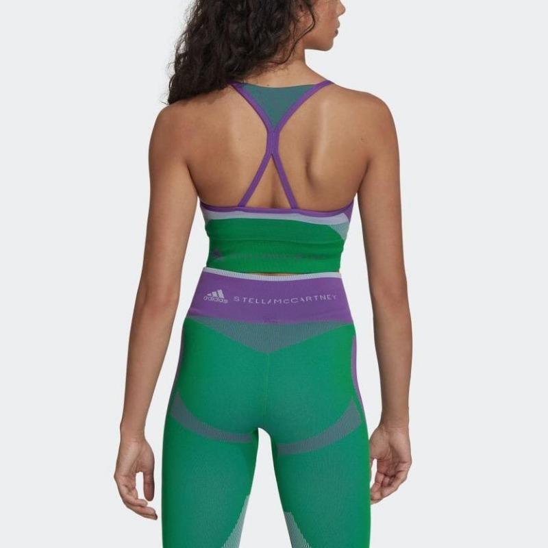 adidas By Stella McCartney Truestrength Design Costurado Sutiã Esportivo de Tricô Sutiã Esportivo Feminino Multicolor HG1417